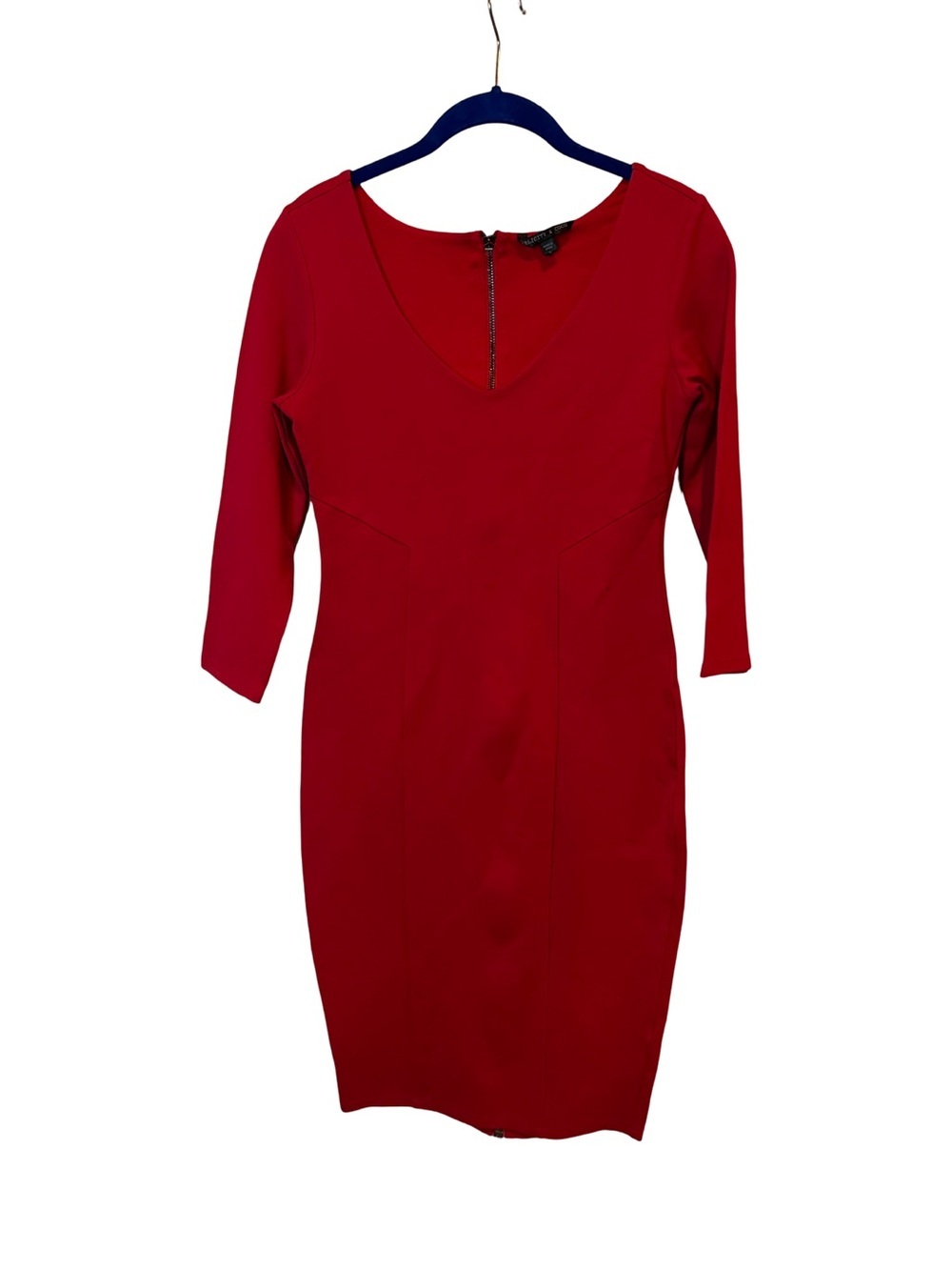 Felicity & Coco Red Long-Sleeve Sheath Dress